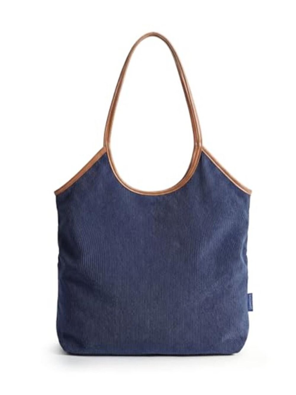 Corduroy Tote Bag for Women with Zipper Casual Shoulder Bag |